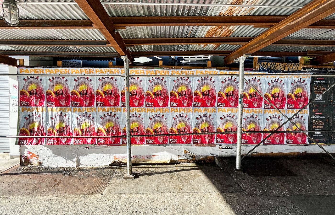Wheatpaste poster campaign for Kerwin Frost and PAPER magazine in Seattle